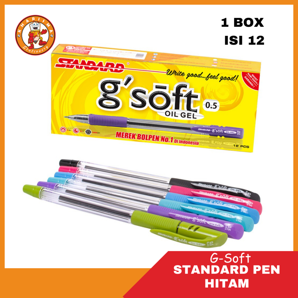 

BOLPEN / BALLPOINT / PULPEN STANDARD G'SOFT 0.5 (1PACK) [5002063]