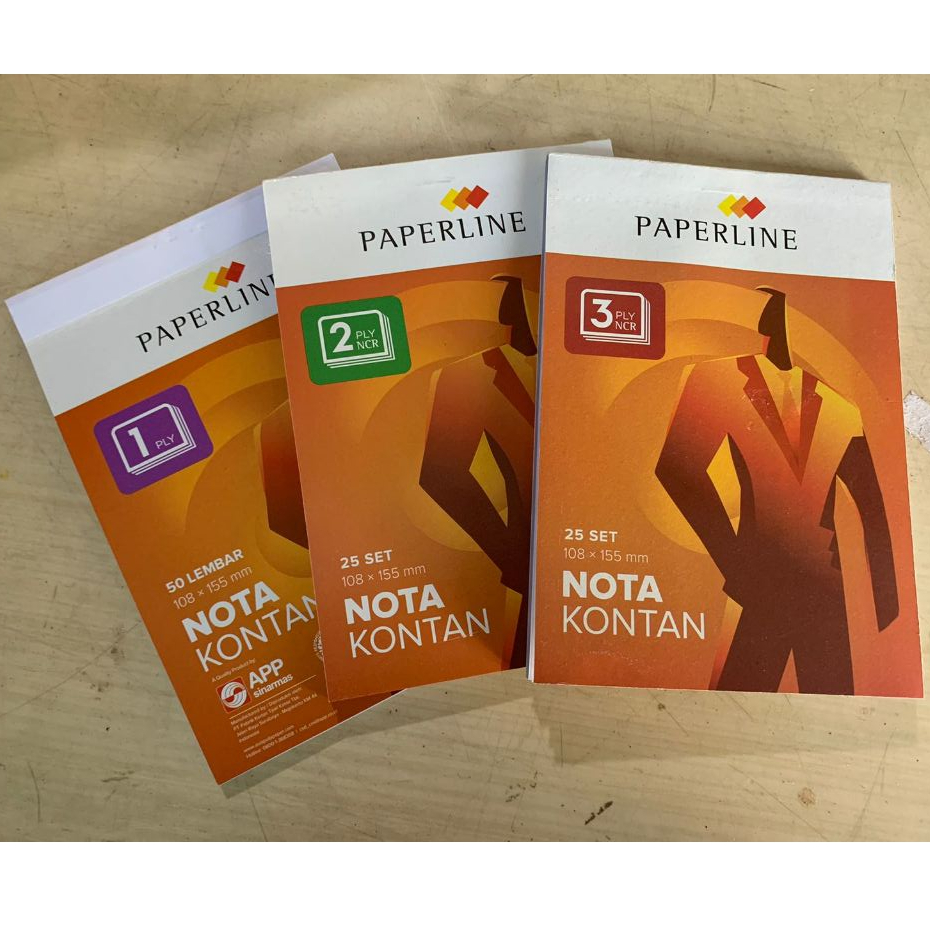 

Nota Kontan Kecil 1ply 2 ply 3ply (NK K1 , NK K2 , NK K3 NCR) Paperline