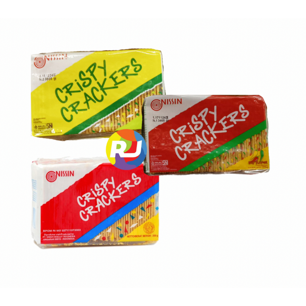 

Snack Nissin Crispy Crackers 225gr - Original / Lemon / Pedas