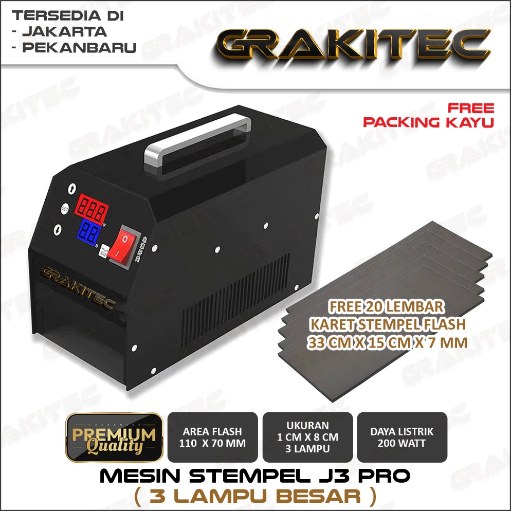 

ART D84L Mesin Stempel Flash GKJ3PRO 3 Lampu KUALITAS IMPORT