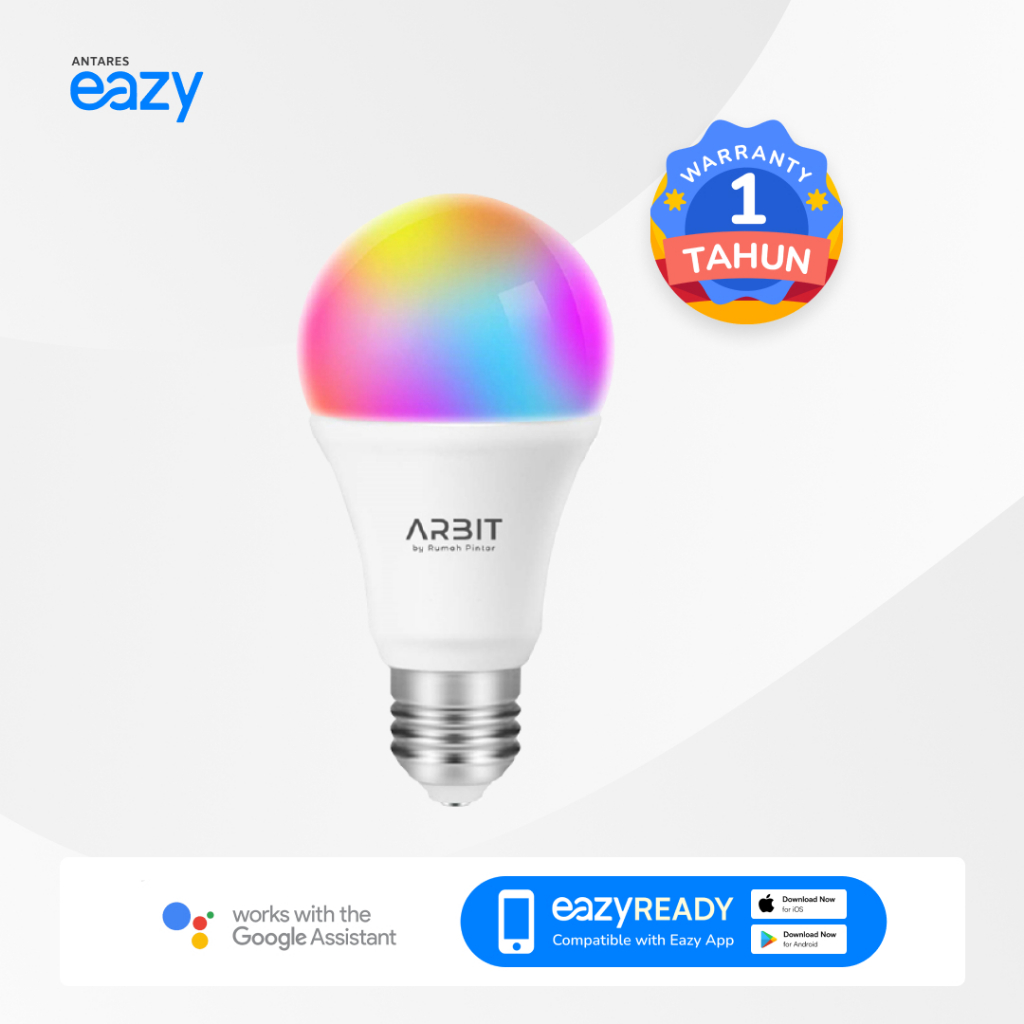 ARBIT Wifi Smart LED Bulb 9W RGB WW/CW Kontrol jarak jauh Smart Home