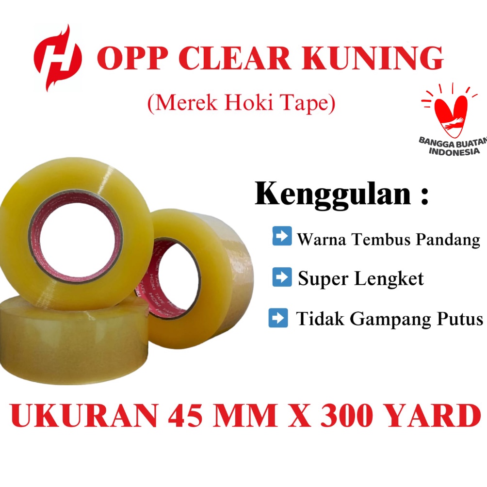 

ART W7Q Lakban bening coklat jumbo 888 tape 45mm3yard BELI 12 1 ROLL26