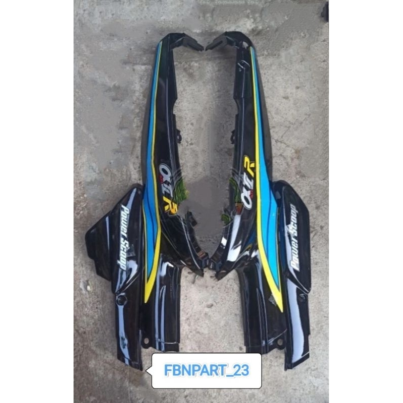 cover body belakang motor Yamaha alfa 100 set bok aki