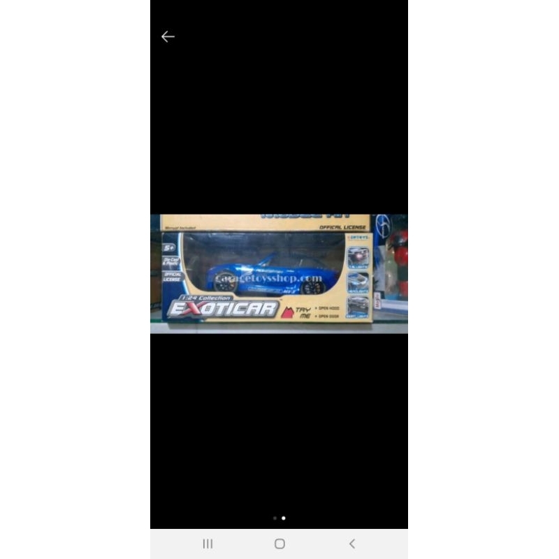 Kentoys 1:24 Diecast Mazda MX5 Cabriolet MODIF