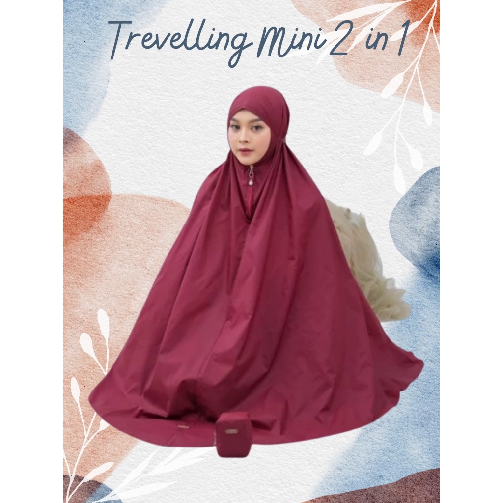 Mukena mini parasut / Mukena mini pouch terkecil / MukenaTravel mini pouch parasut korea terbaru