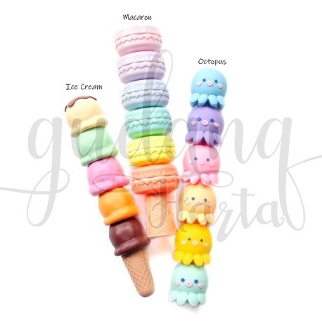 

ART K56F Highlighter Lucu 3D Penanda Kalimat Bentuk Ice Cream Macaron Octopus GH 391