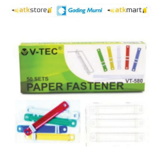 

V-TEC PAPER FASTENER VT-580 - ACCO - AKO - PENJEPIT KERTAS PLONG