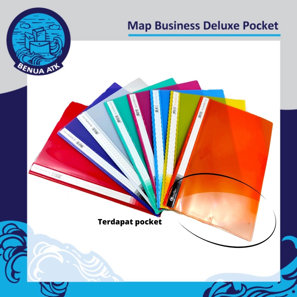 

ART F64Q Map Plastik Business File Deluxe Pocket Folio Dataflex 12 pcs DF612