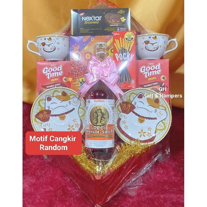 

Parcel Imlek Hampers CNY Snacks Minuman Produksi Terbaru Free Kartu Ucapan