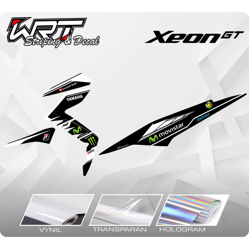 Striping Xeon GT-Stiker Decal Xeon GT 125 Movistar