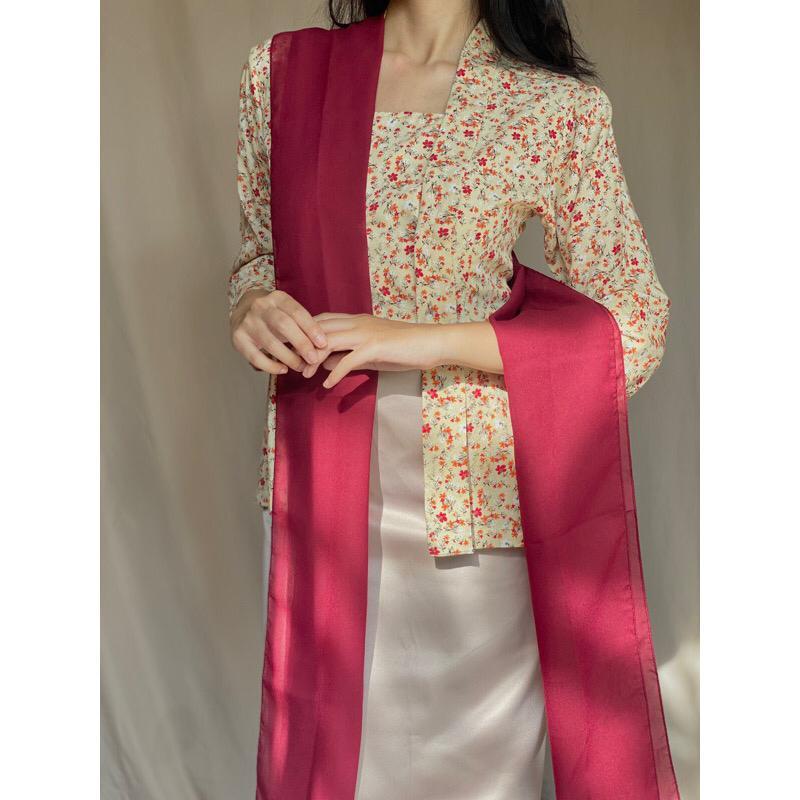 Sifon Selendang Kebaya Cewek Kekinian Selendang Bali Sifon Hycon Ikat Pinggang Kebaya Nari Tradision