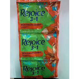 Sampo Rejoice 3in1 Rich Halus Lembut 1 Renteng Isi 24 Sachet