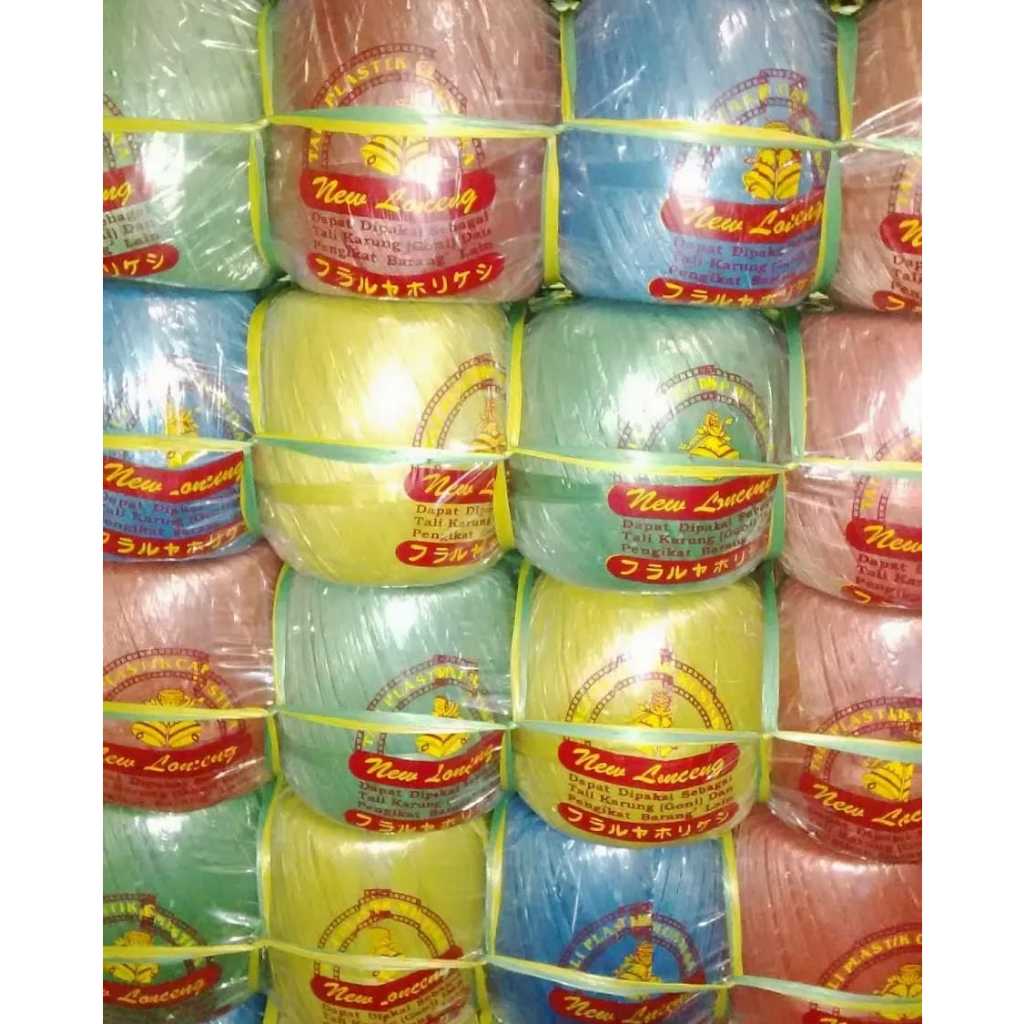 

Tali Warna-Warni Merk Lonceng - Tali Rafia Lonceng 1 Kg Tali Rafia Plastik Merek Lonceng Super Warna Tali Rafia Plastik Hitam Tebal Kuat Tali Rafia Gulungan Besar 1kg