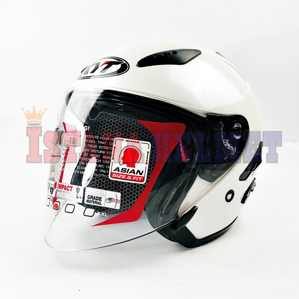 HELM KYT GALAXY FLAT R SOLID WHITE