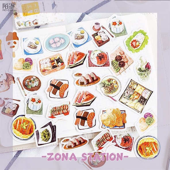 

[ZS] 46 PCS / Sticker Meal Eat Decorating Journaling Scrapbook