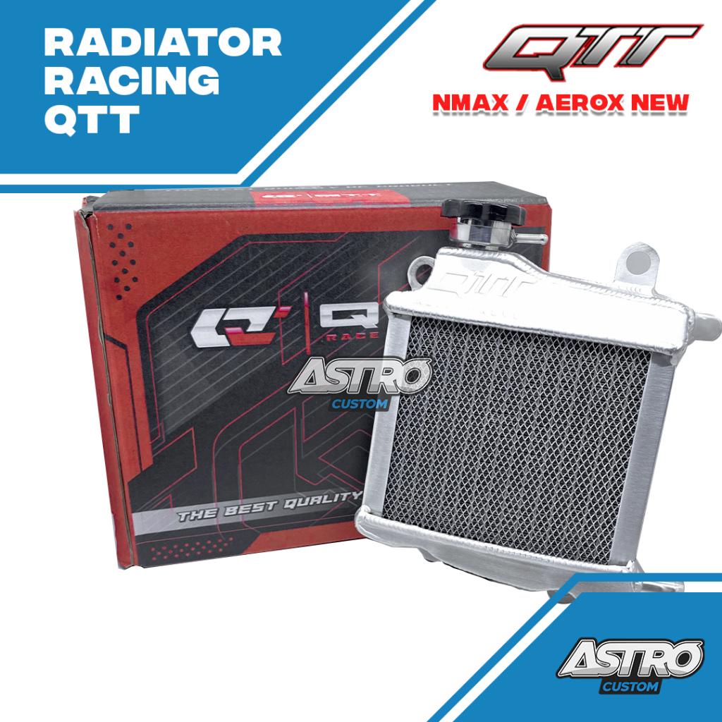 Radiator QTT Nmax 155 New Aerox 155 New Alumunium Big Volume 2 Ply Proven Race QTT Racing