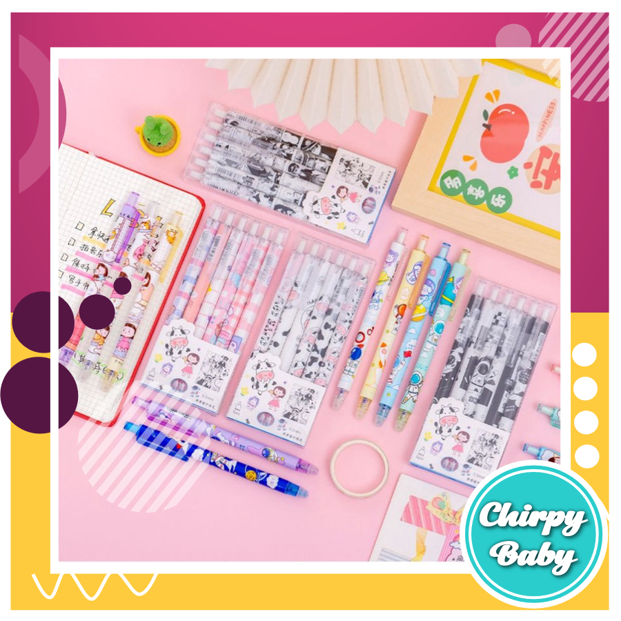 

Set isi 6 Pulpen Gel Erasable - Erasable pen - bolpoin bisa dihapus dengan refill
