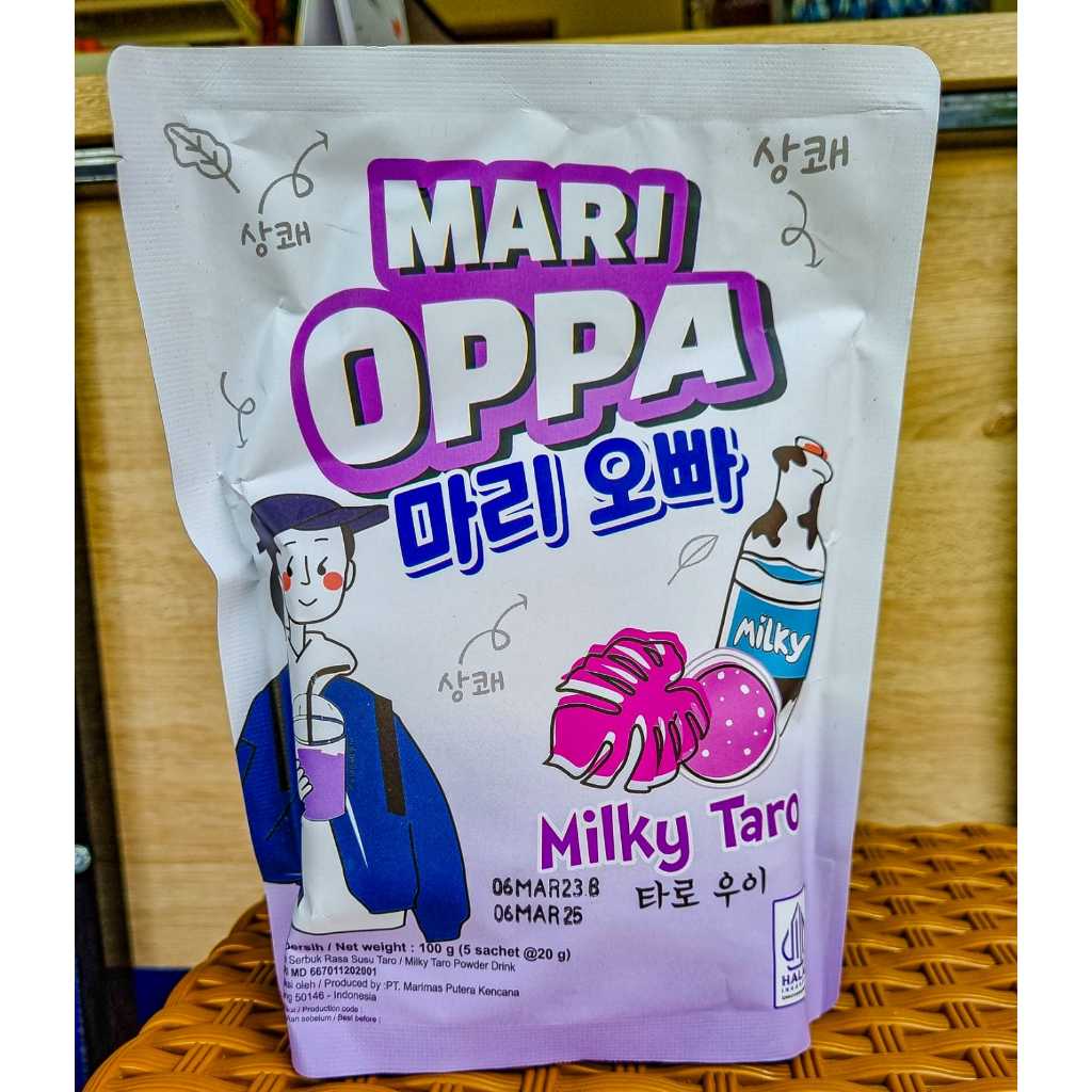 

MARI OPPA MILKY TARO MINUMAN RASA TARO