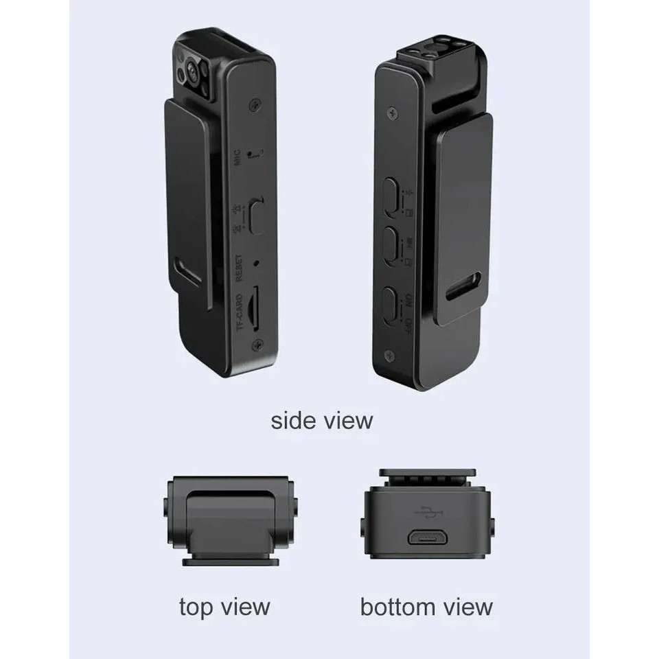 MH - Spy Camera HD Model Rotating Camera Mini Kamera Pengintai Clip Z8
