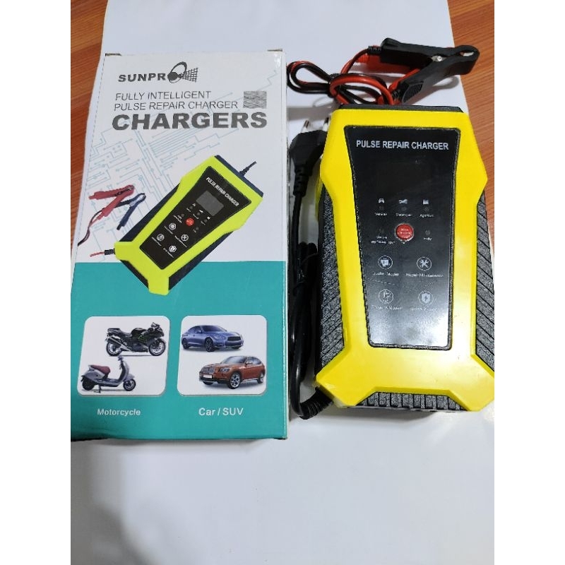CHARGER AKI SUNPRO 6A 12V CHARGER AKI MOTOR CHARGER AKI MOBIL