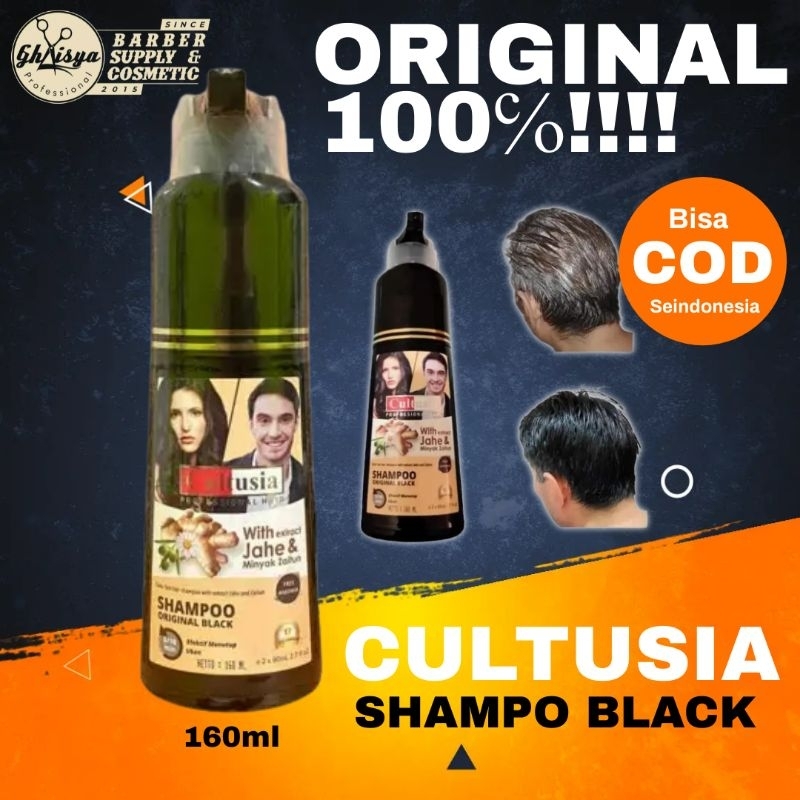 Cultusia Shampo Original Black/Penghilang uban