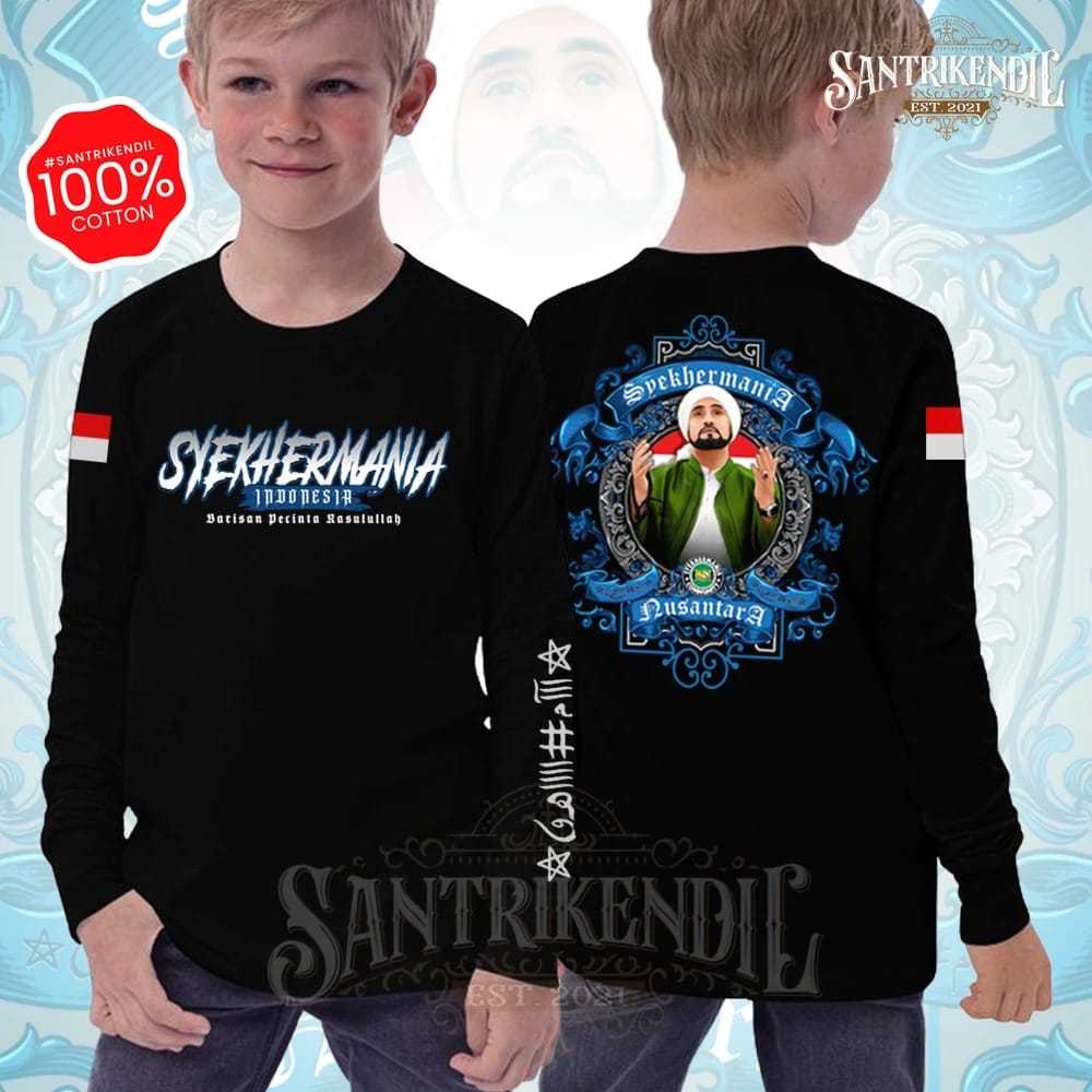 KAOS SYEKHERMANIA ANAK VOL:2 (SABLON BIRU) / KAOS SYEKHERMANIA KEREN KUALITAS DISTRO 100% CATTON COM