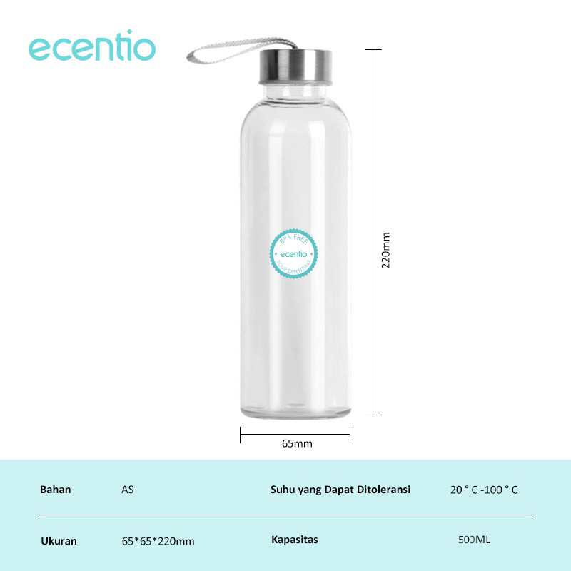 Ecentio Botol Minum 500ML