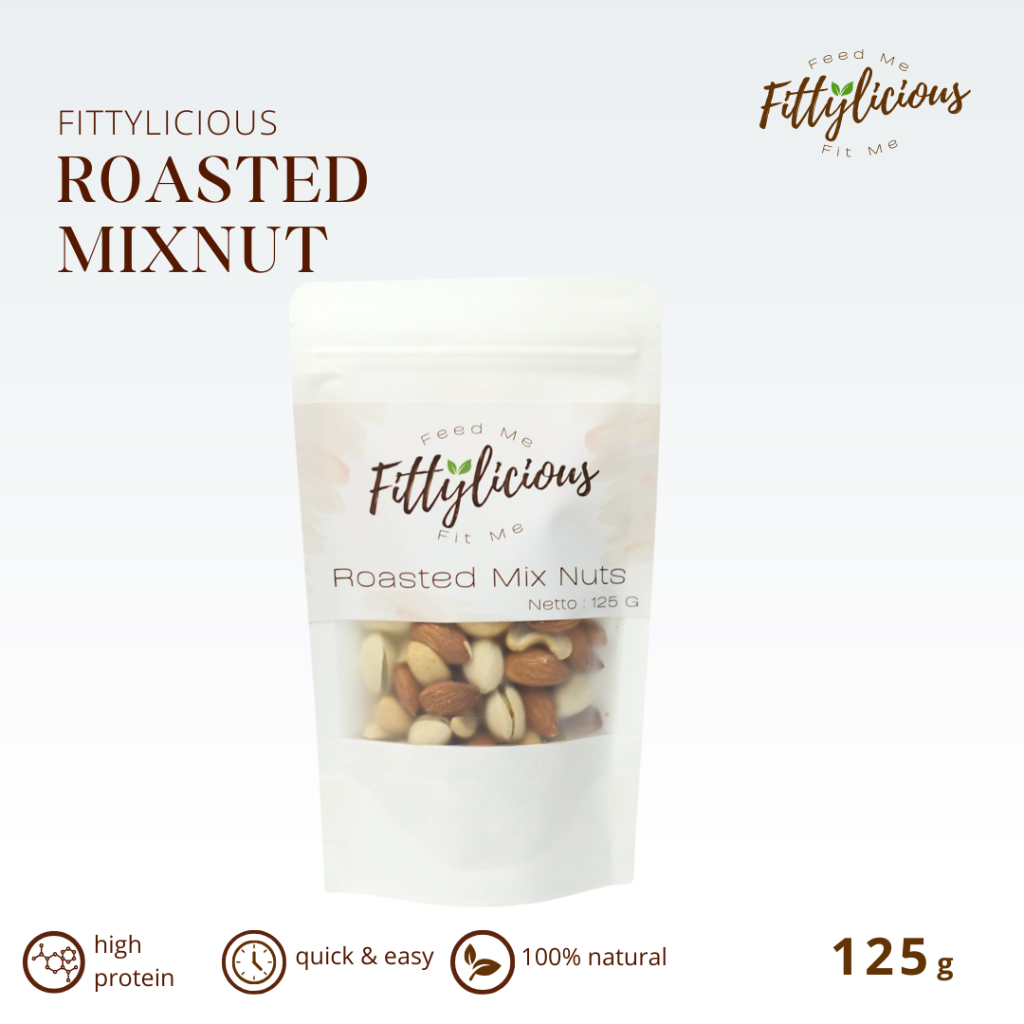 

Fittylicious Roasted Mixnut 125g / Kacang Panggang Campur Pistachio Mede Almond