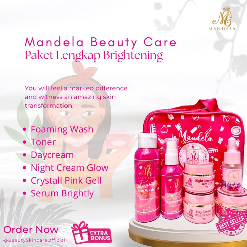 MBC SKINCARE / MANDELA BEAUTY CARE/ PAKET PEMUTIH WAJAH MBC