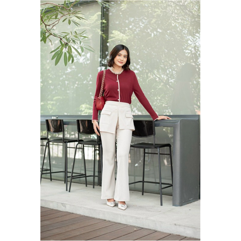 Mila Pants Denim L & Oat XL by Diana Restu