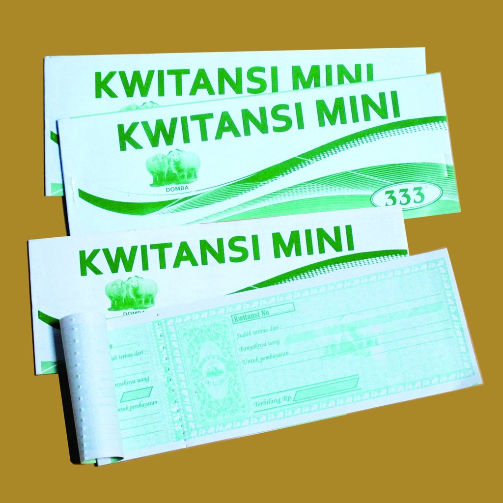 

333 Kwitansi Mini 1/4 Folio Isi 25 Lembar & 50 Lembar [ 1 Pak ]