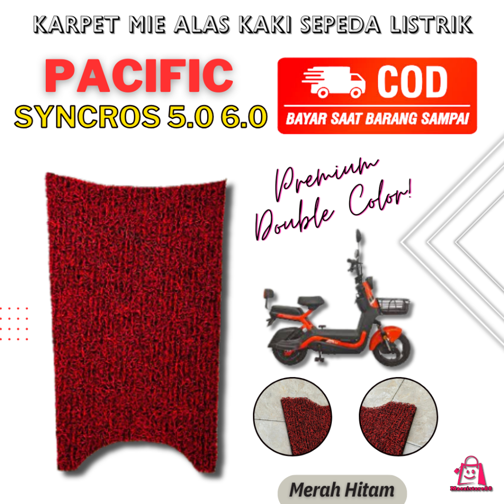 Karpet Sepeda Listrik Pacific Syncros 5.0 6.0 Double Color - All New Premium