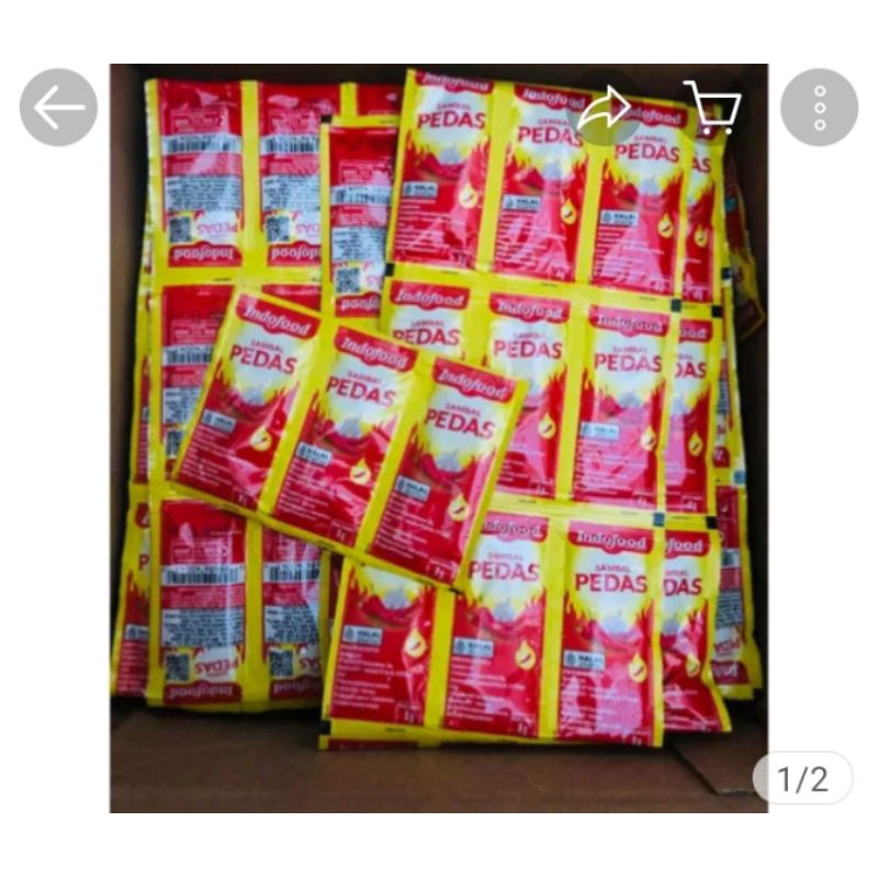 

Indofood sambal pedas 8g x100pc