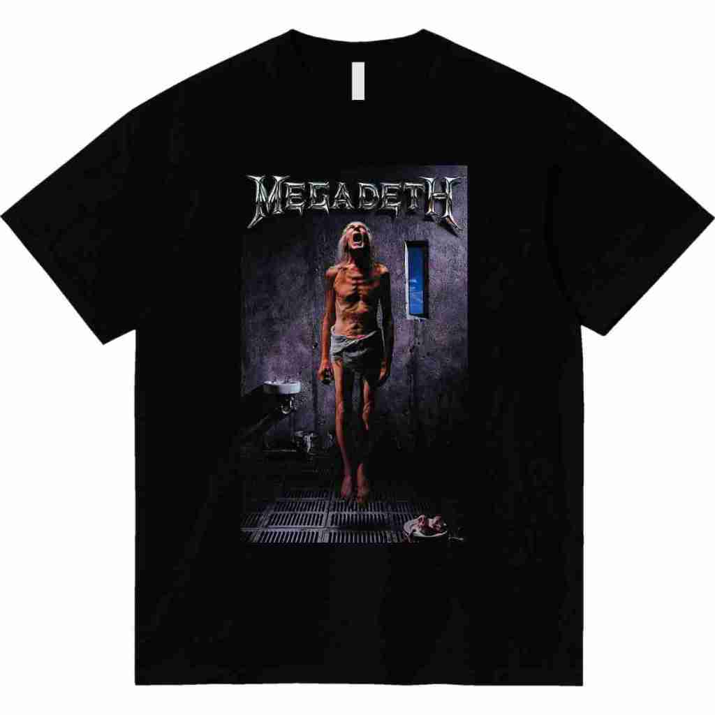 T-SHITR vintage musik. kaos band MEGADETH