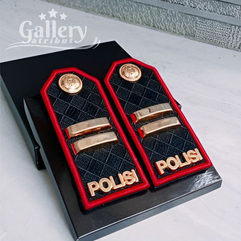 pangkat iptu PDU polisi Lis bordir merah