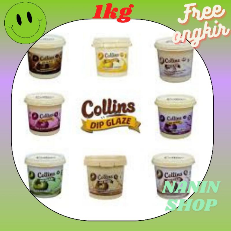 

COLLINS GLAZE VARIAN RASA 1KG DAN 200GR