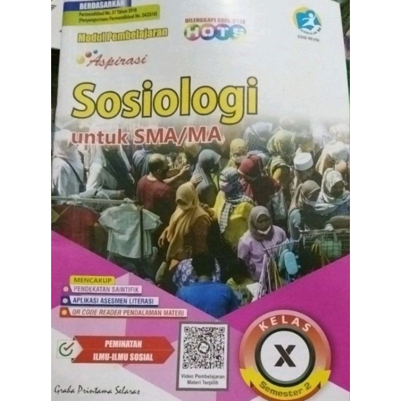 LKS SMA SOSIOLOGI KELAS 10 SEMESTER 2 KURIKULUM 2013/ K13