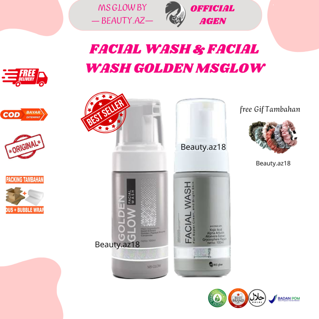FACIAL WASH MS GLOW & FACIAL WASH GOLDEN MS GLOW