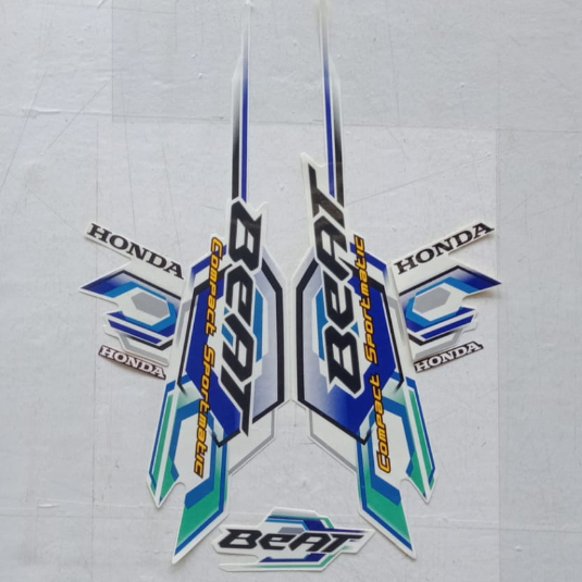 Striping Stiker List Body Standar Motor Honda Beat Karbu 2008 Standar List Stiker Beat Karbu 2008 Te