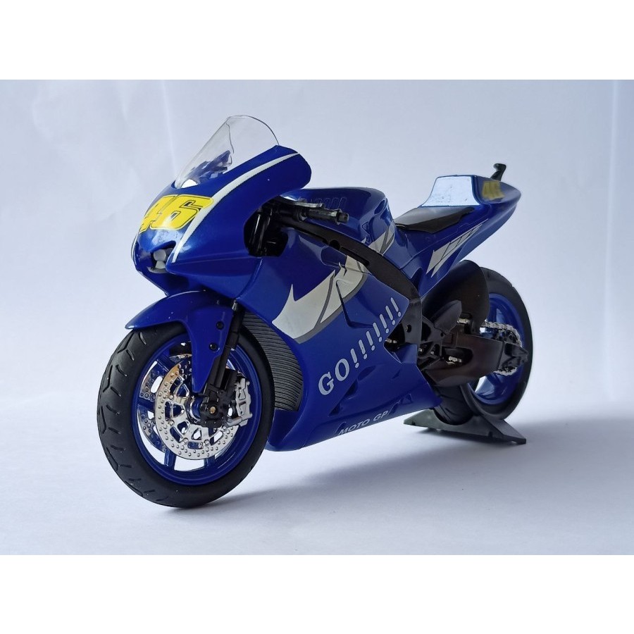 Diecast skala 1:12 MotoGP 46 Valentino Rossi biru  miniatur motor sport murah