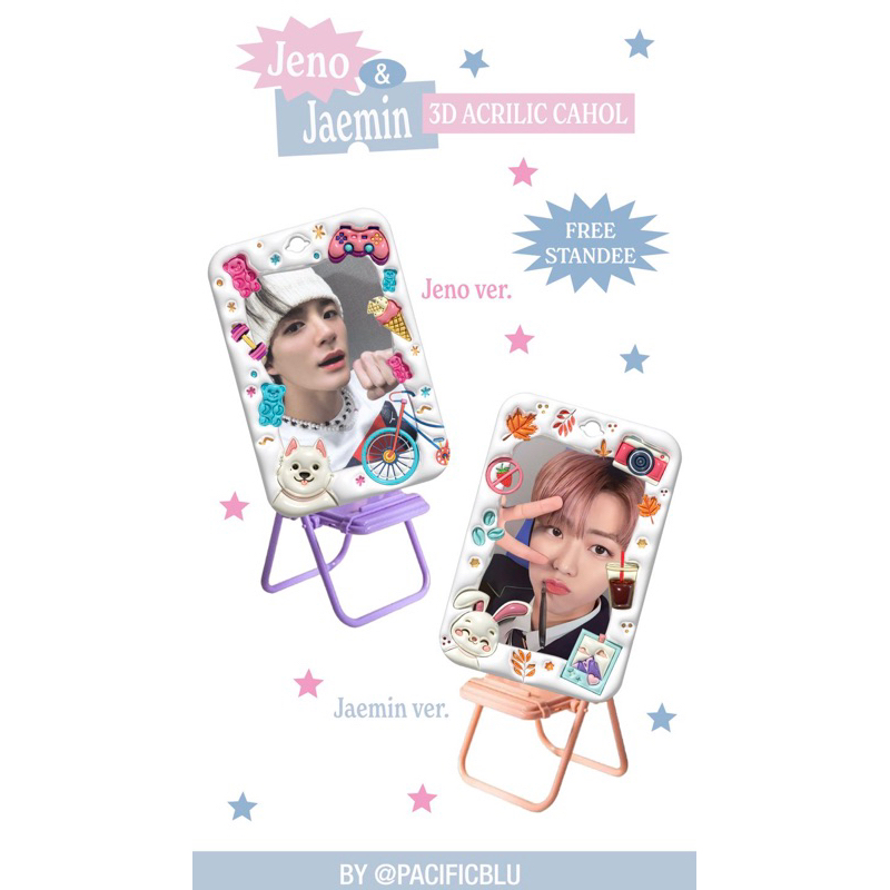 [Free Standee + Langsung Dikirim] Photocard Holder / Cahol 3D Jaemin Jeno NCT DREAM
