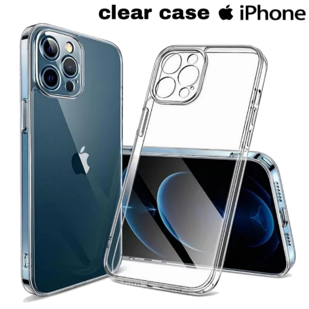 Case Clear Airbag Iphone 11 Pro Max X XR XS Max 12 13 Mini 14 Plus 15 Pro 6 6S Plus 6 Plus 7 7+ Plus 8 Plus 8+ 5G 5s 5C 4s 4se 4G Casing Polos Bening
