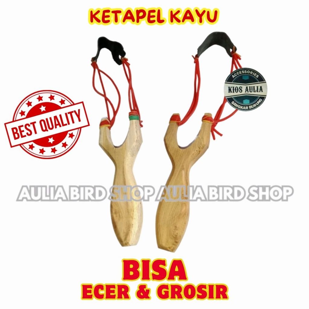 (GROSIR ECER) KETAPEL KAYU PLINTENGAN KAYU BURUNG MAINAN ANAK