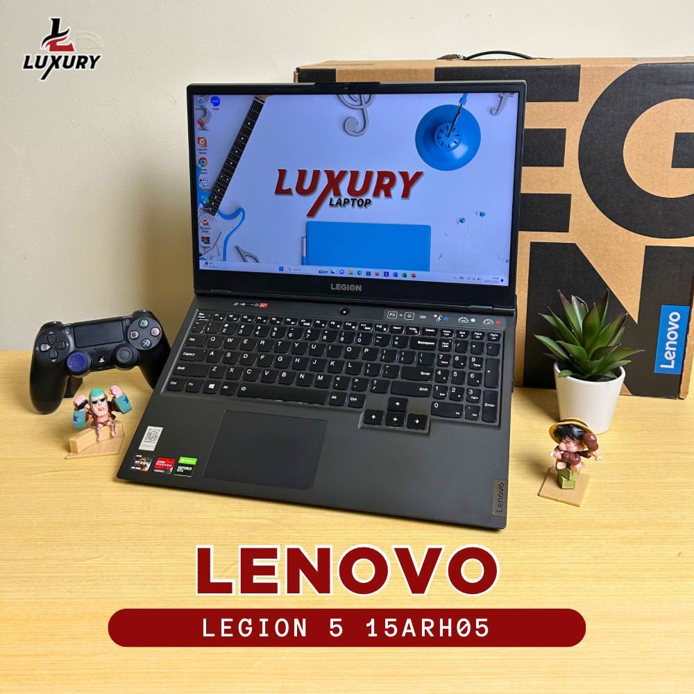 LAPTOP GAMING LENOVO LEGION 5 15ARH05 RYZEN 5 NVIDIA GTX 1650 Ti RAM 16GB SSD 512GB BACKLIGHT SECOND