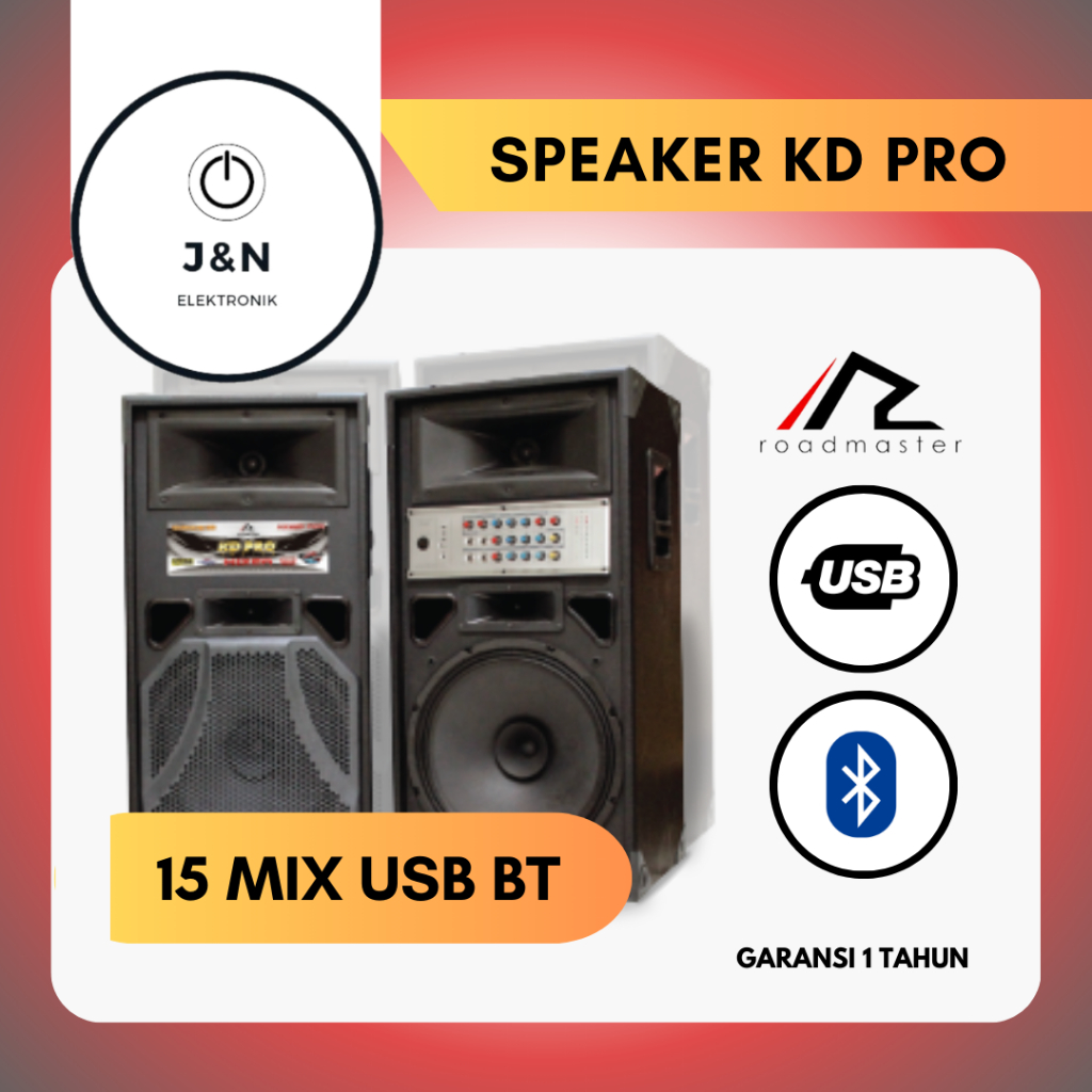 SPEAKER AKTIF ROADMASTER KD PRO 15 MIX USB BT