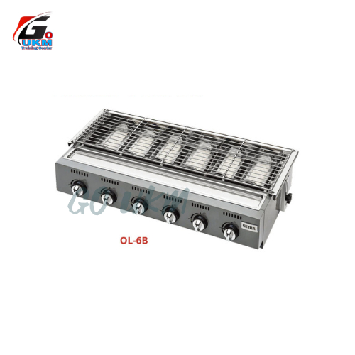 Pemanggang BBQ 6 Tungku / Roaster 6 Burner GETRA