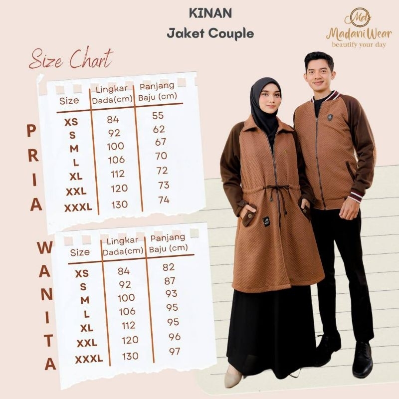 Kinan Jaket Madani Wear Jacket Couple