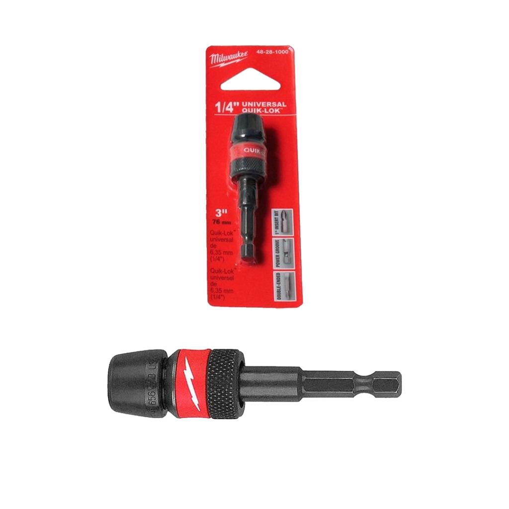 Milwaukee Quik-Lok Locking Bit Holder for 1/4" Bits