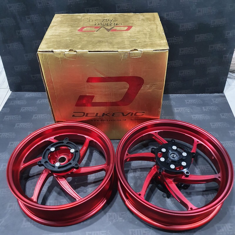 Velg Velek Delkevic Double Disc Max Conneneted DND Xmax Old/New Merah