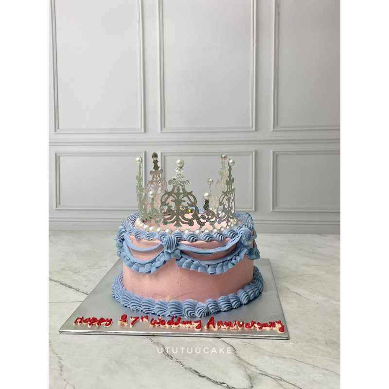 

Crown Cake Korean Crown Cake Kue Mahkota Korea Kue Viral Cantik Crown Cake 15 x 15